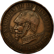 Moneta, Francia, 5 Centimes, 1871, Paris, Satirique, SPL-, Bronzo