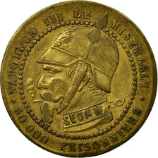 Coin, France, Napoleon III, Module de 5 Centimes, 1870, Satirique, EF(40-45)