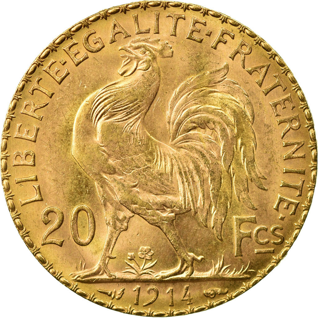 Monnaie, France, Marianne, 20 Francs, 1914, SUP+, Or, Gadoury:1064a, KM:857