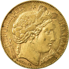 Coin, France, Cérès, 10 Francs, 1896, Paris, VF(30-35), Gold, KM:830