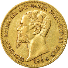 Coin, ITALIAN STATES, SARDINIA, Vittorio Emanuele II, 20 Lire, 1858, Genoa