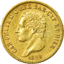Moeda, ESTADOS ITALIANOS, SARDINIA, Carlo Felice, 20 Lire, 1828, Torino