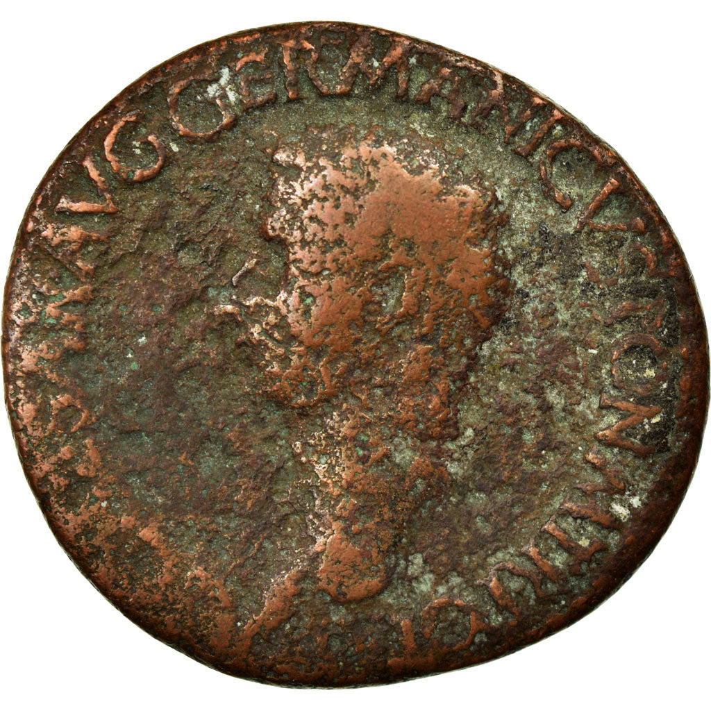 Coin, Germanicus, As, 37-38, Rome, F(12-15), Bronze, RIC:38