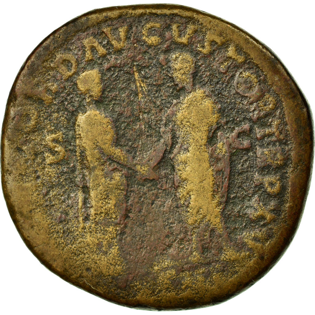 Coin, Marcus Aurelius, Sestertius, VF(30-35), Copper, Cohen:51