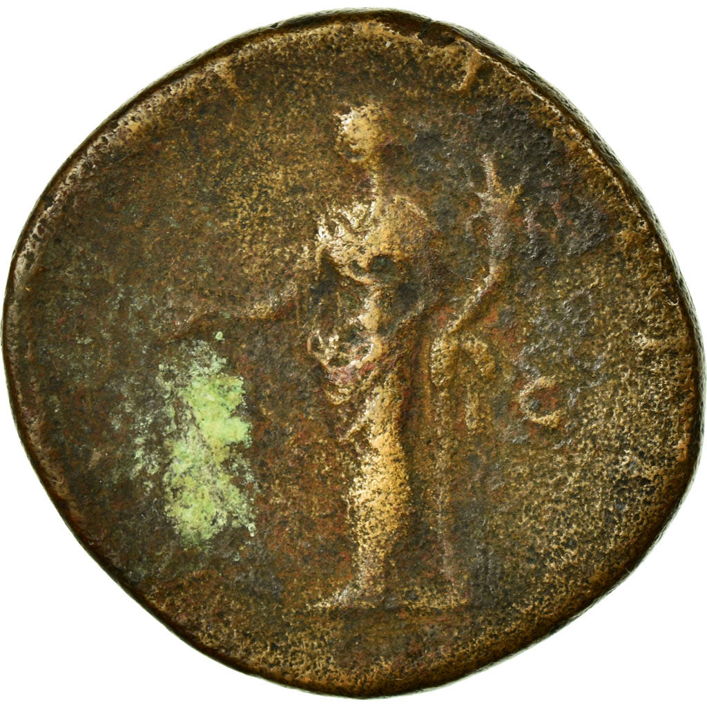 Münze, Faustina II, Sesterz, S, Kupfer, Cohen:142