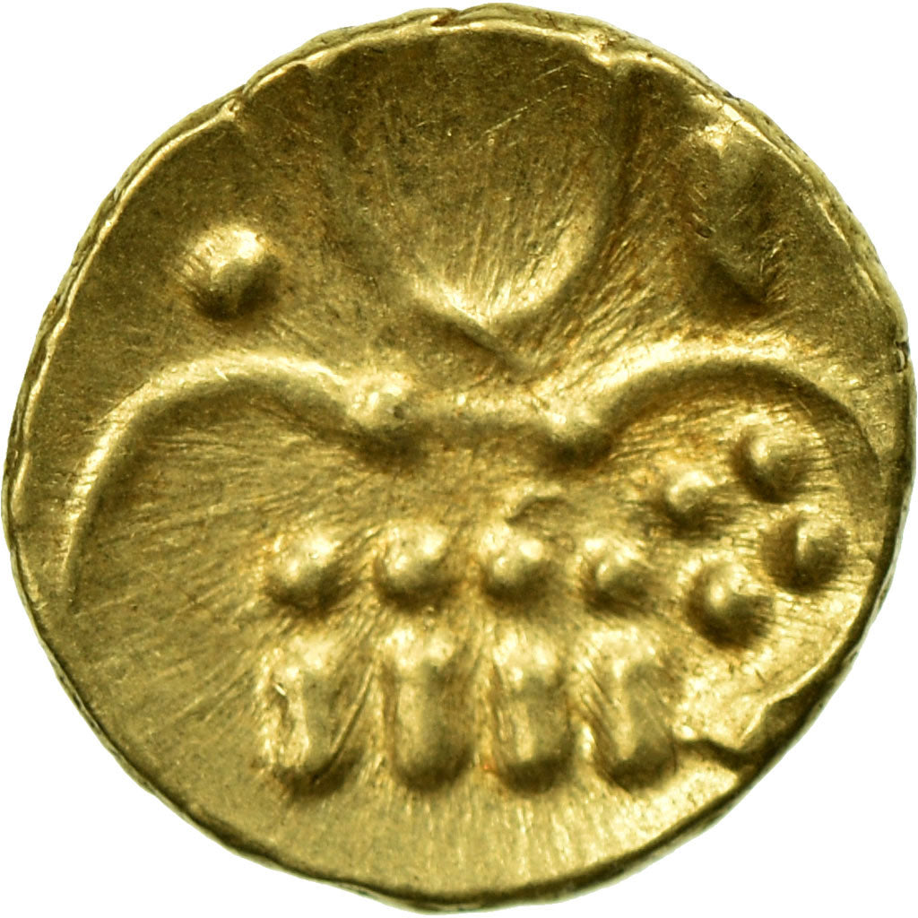 Moneta, India, Fanam, MS(60-62), Złoto