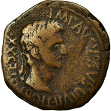 Monnaie, Spain, Auguste, As, Caesaraugusta, B+, Cuivre