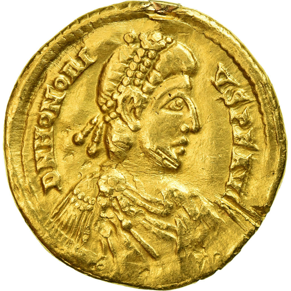 Coin, Honorius, Solidus, 395-402, Milan, EF(40-45), Gold, RIC:1206C