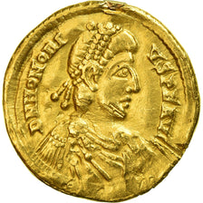 Coin, Honorius, Solidus, 395-402, Milan, EF(40-45), Gold, RIC:1206C