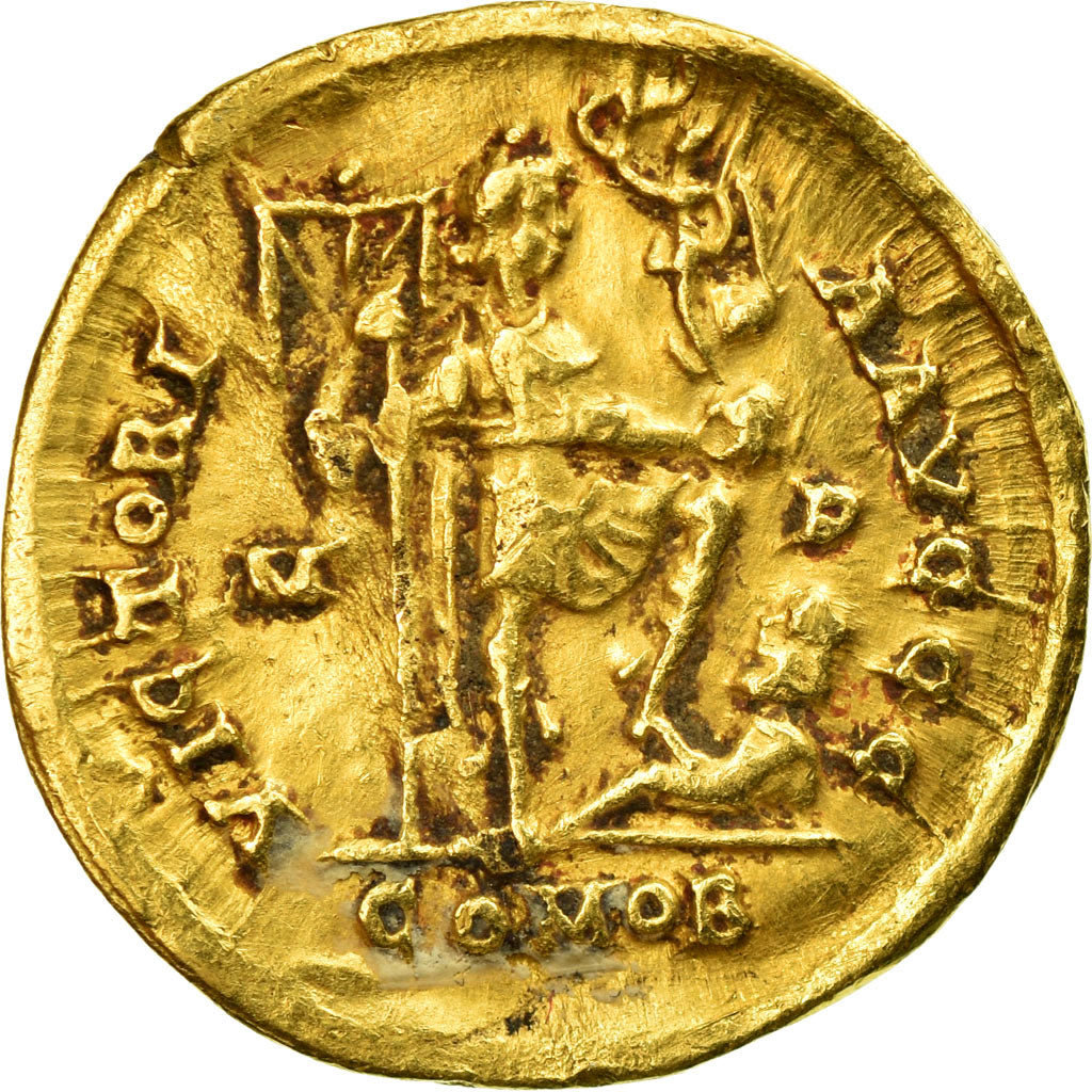 Coin, Honorius, Solidus, 395-402, Milan, EF(40-45), Gold, RIC:1206C