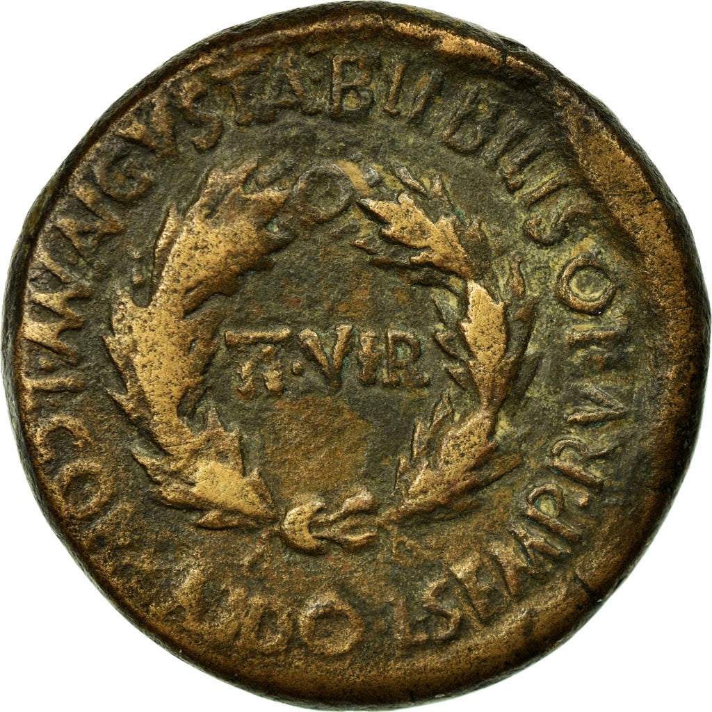 Moneta, Hiszpania, Augustus, As, Bilbilis, VF(20-25), Miedź