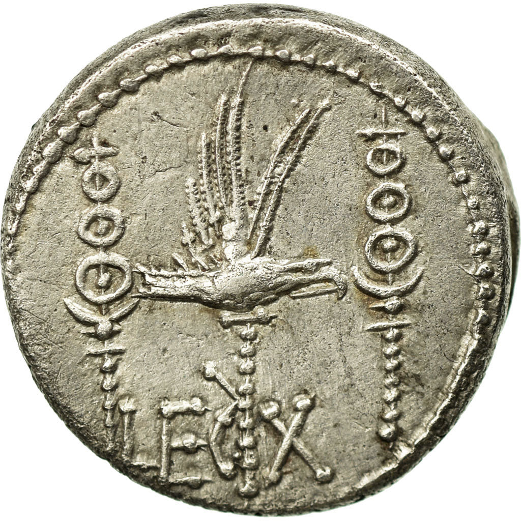 Monnaie, Marc Antoine, Denier, 32-31 BC, Atelier incertain, TTB, Argent