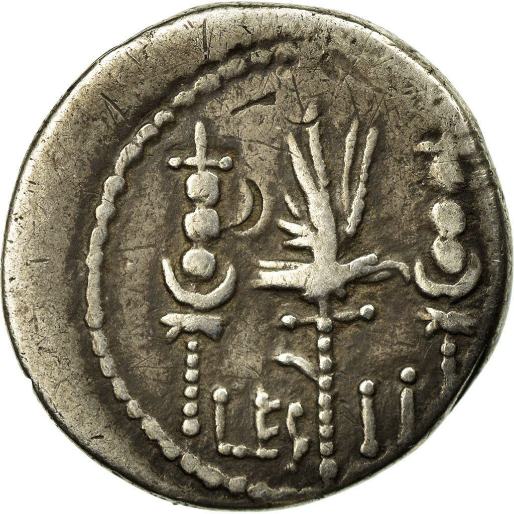 Moneta, Marcus Antonius, Denarius, 32-31 BC, Uncertain Mint, VF(30-35), Srebro