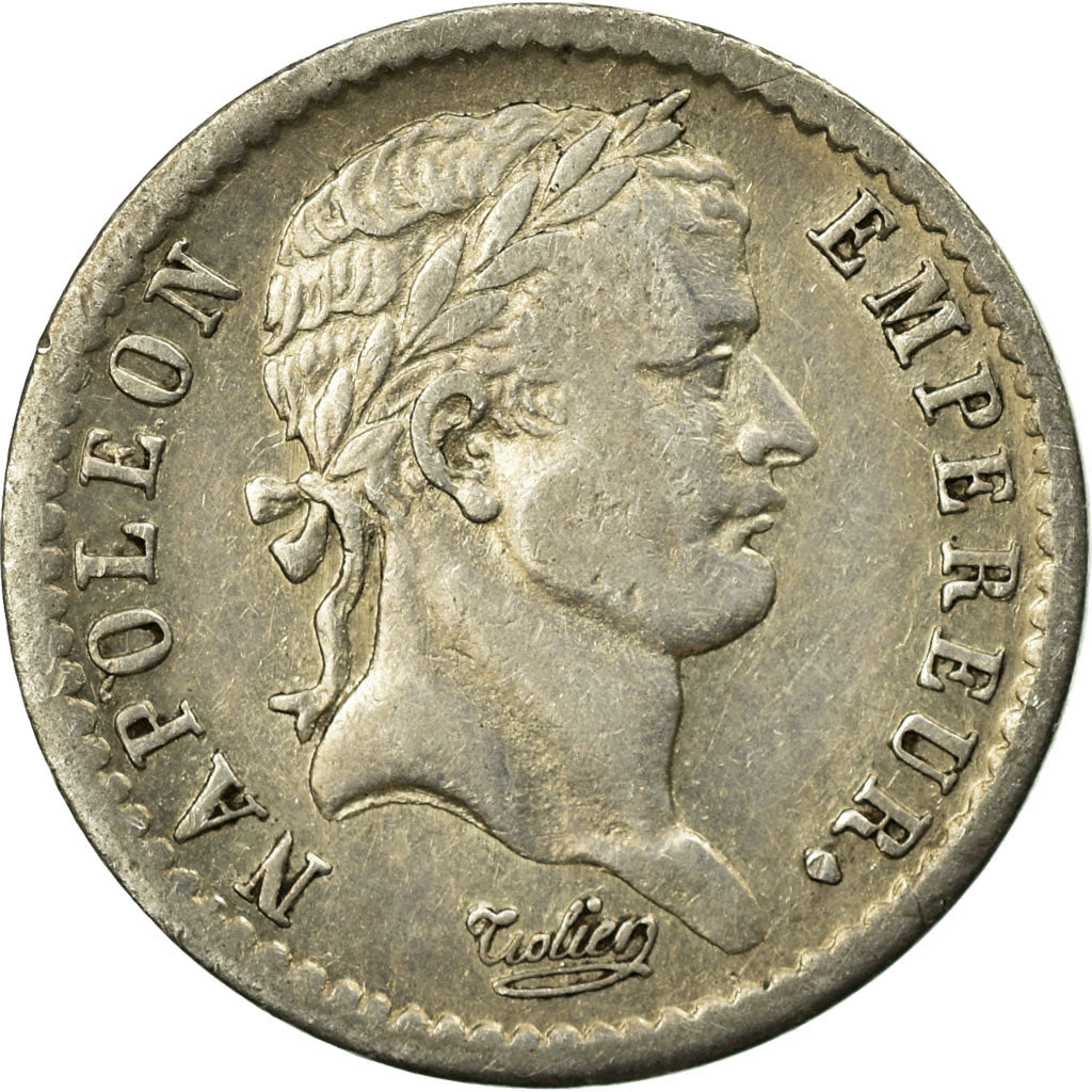 Coin, France, Napoléon I, 1/2 Franc, 1808, Paris, VF(30-35), Silver, KM:680.1