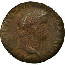 Coin, Nero, As, 66, Rome, F(12-15), Copper, RIC:543