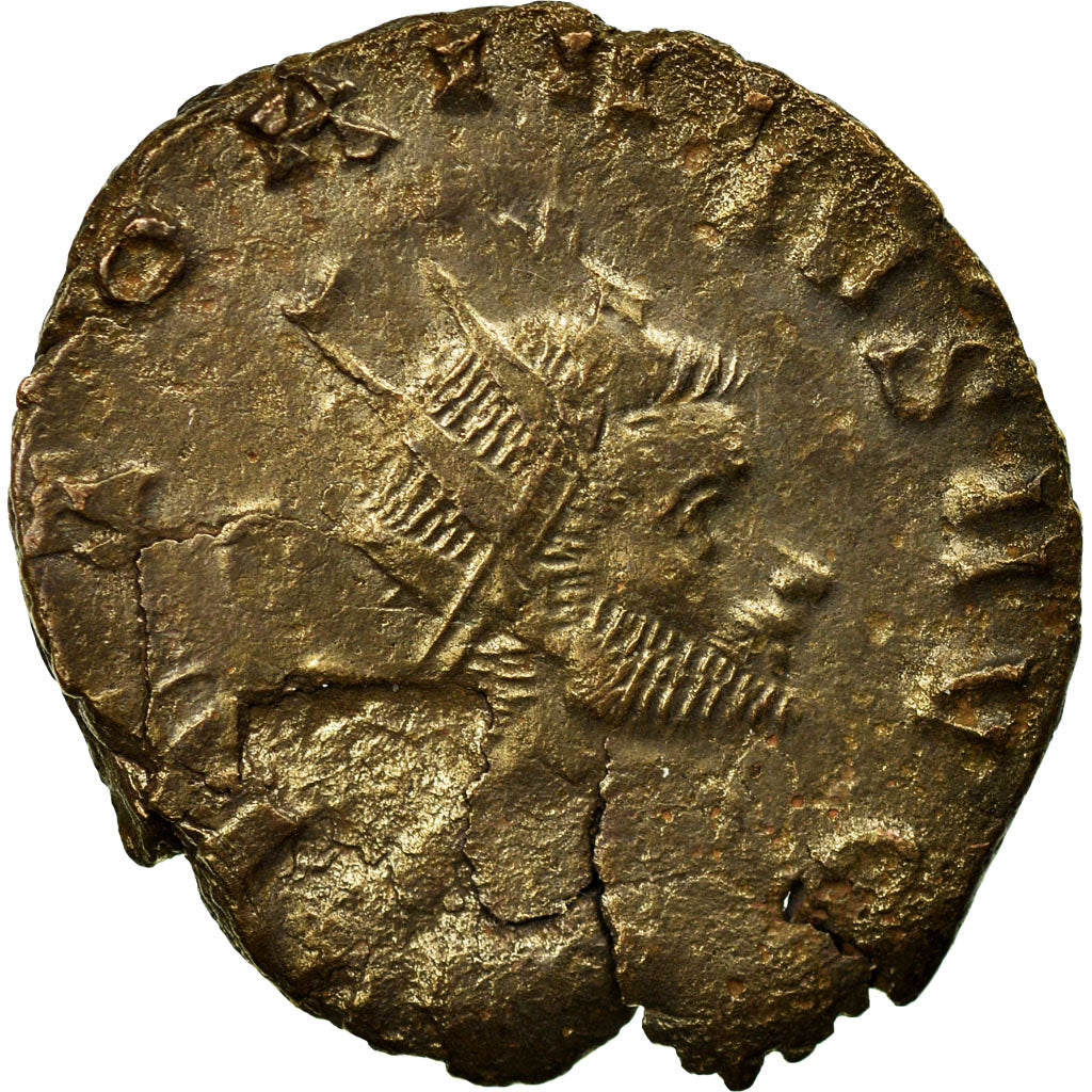 Moeda, Claudius II (Gothicus), Antoninianus, Rome, Dupla Cunhagem, VF(20-25)