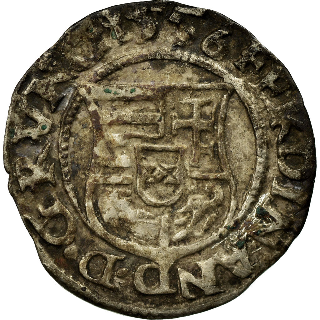 Moneta, Węgry, Denarius, 1556, VF(30-35), Srebro