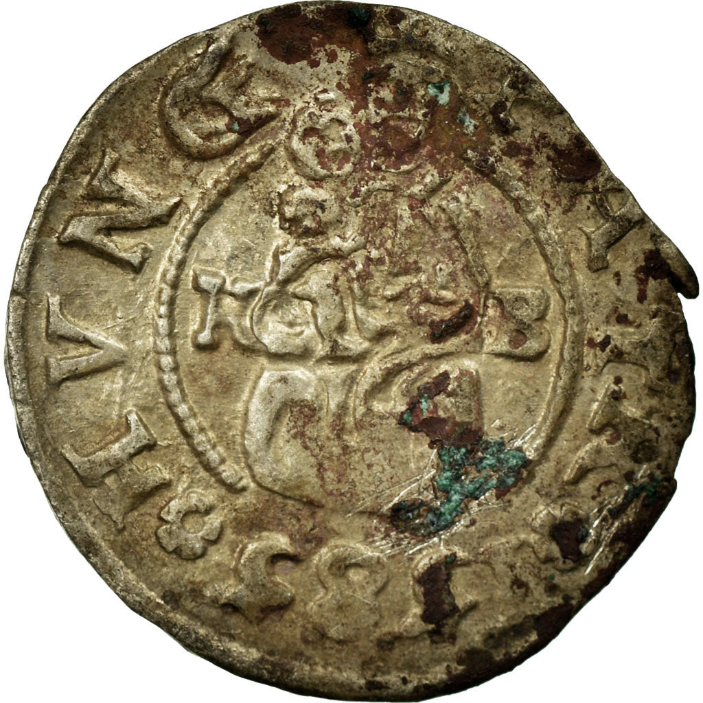 Coin, Hungary, Denarius, 1585, VF(20-25), Silver