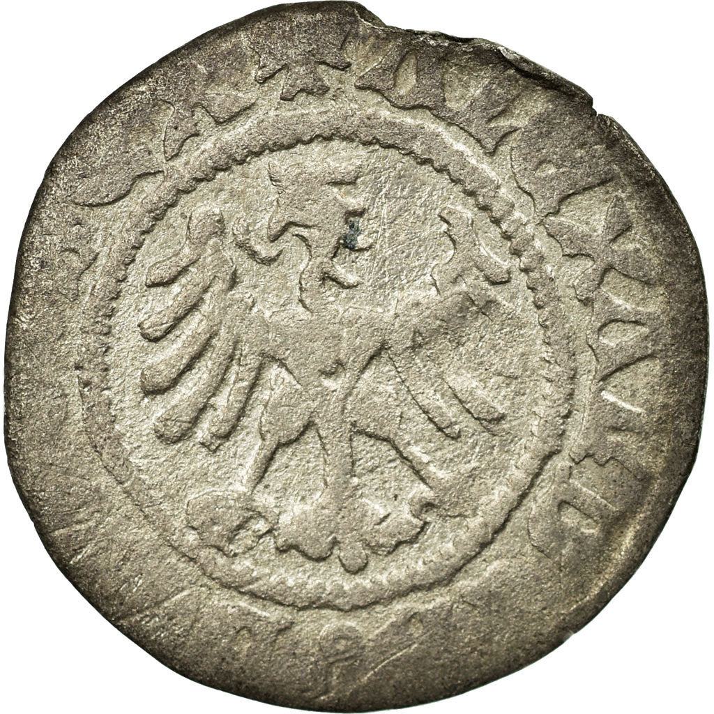 Coin, Poland, Sigismund I, 1/2 Grosz, VF(20-25), Silver
