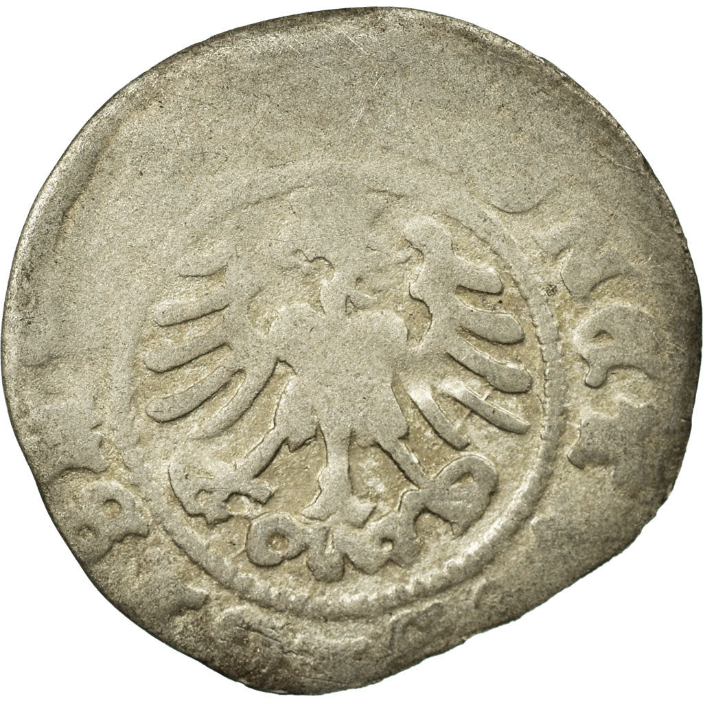 Coin, Poland, Sigismund I, 1/2 Grosz, VF(20-25), Silver