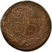 Coin, Russia, Catherine II, 5 Kopeks, 1779, Ekaterinbourg, EF(40-45), Copper