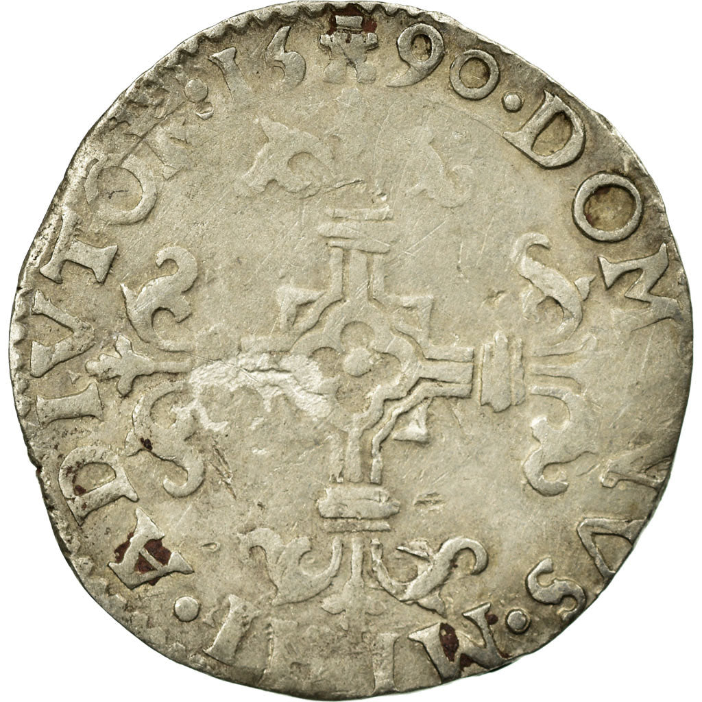 Coin, Belgium, 1/20 Ecu, 1590, Tournai, VF(30-35), Silver