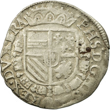 Monnaie, Pays-Bas espagnols, Philippe II, 1/20 Ecu, 1586, Anvers, TB+, Argent
