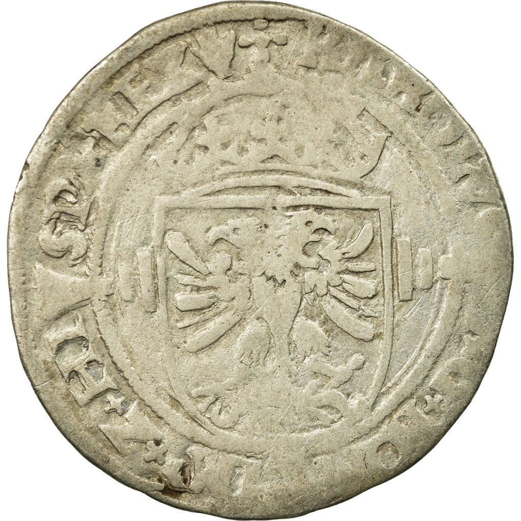 Coin, Belgium, Charles Quint, 1/2 Réal, Anvers, VF(20-25), Silver, Boudeau:2296