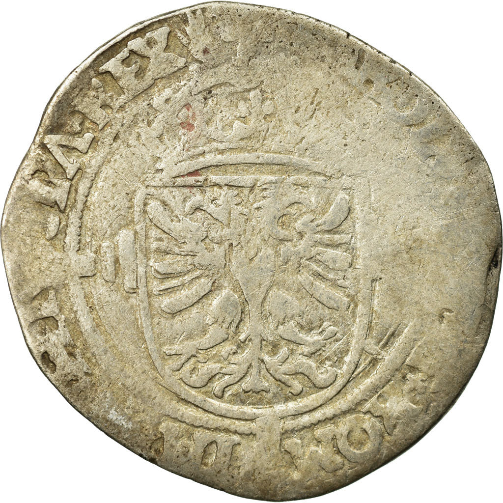 Moneta, Belgio, Charles Quint, 1/2 Réal, Anvers, MB, Argento, Boudeau:2296