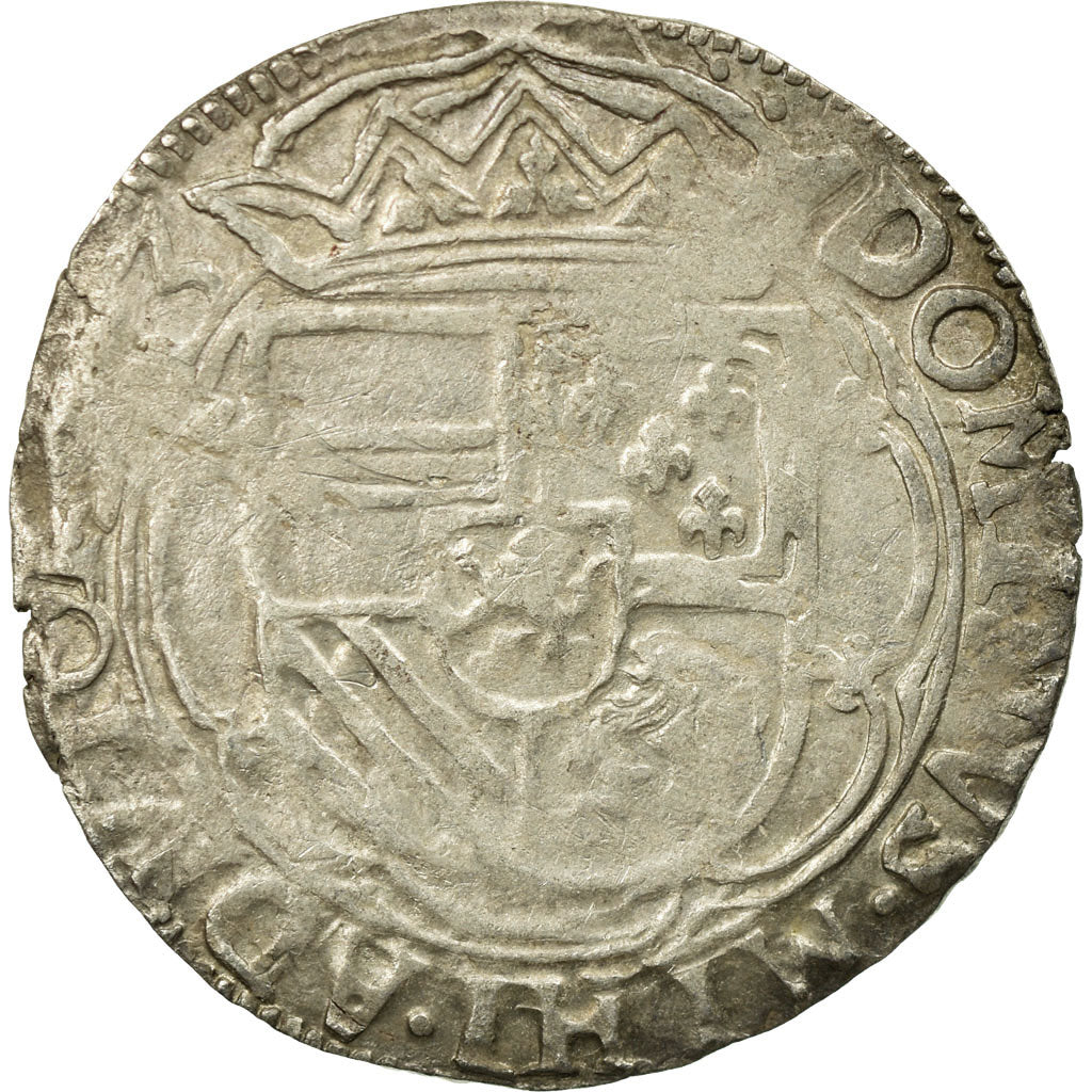 Coin, Spanish Netherlands, Philip II, Double Patard, Tournai, VF(30-35), Silver