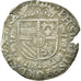 Monnaie, Pays-Bas espagnols, Philippe II, 1/20 Ecu, Anvers, TB+, Argent