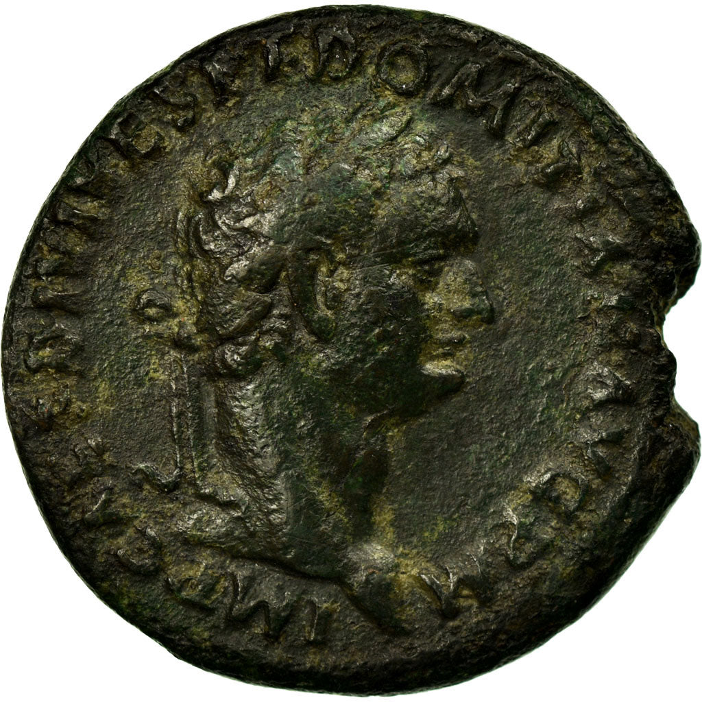 Moneta, Domitian, As, 80-81, Rome, MB+, Rame, RIC:27