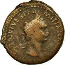 Coin, Domitian, As, 82, Roma, F(12-15), Bronze, Cohen:587