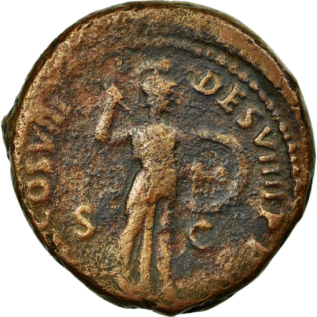 Coin, Domitian, As, 82, Roma, F(12-15), Bronze, Cohen:587