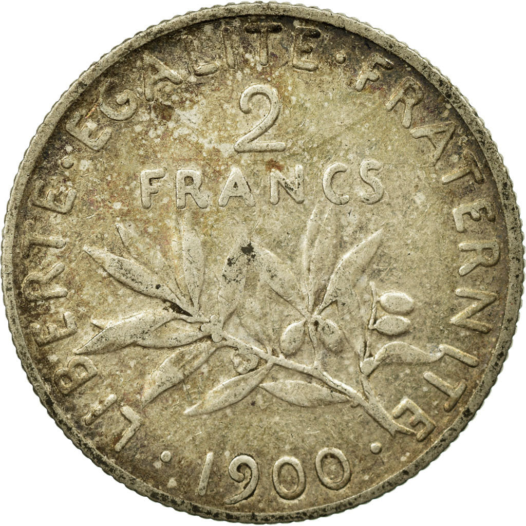 Münze, Frankreich, Semeuse, 2 Francs, 1900, Paris, SS, Silber, KM:845.1