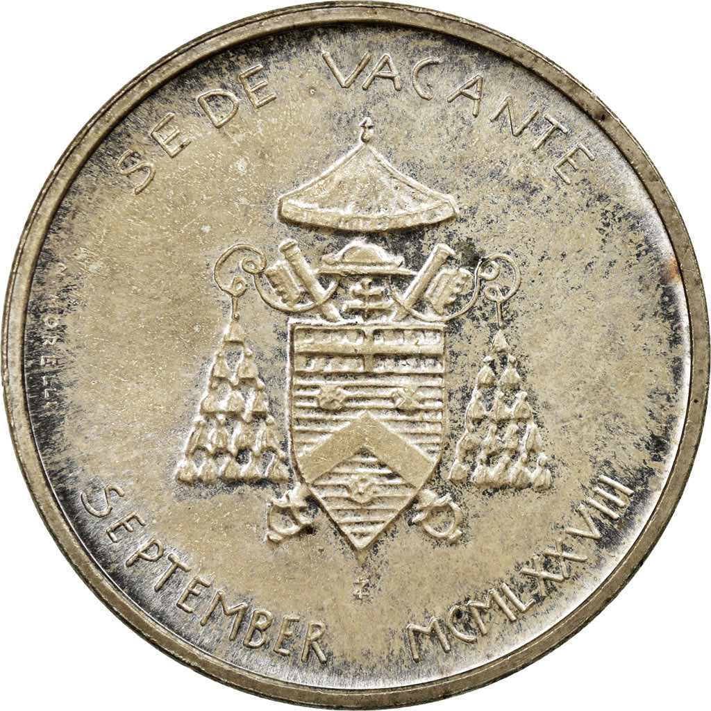 Coin, VATICAN CITY, Sede Vacante, 500 Lire, 1978, Roma, MS(63), Silver, KM:140