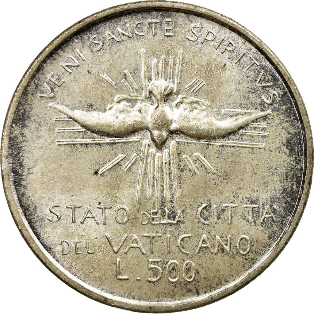 Coin, VATICAN CITY, Sede Vacante, 500 Lire, 1978, Roma, MS(63), Silver, KM:140