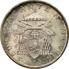 Coin, VATICAN CITY, Sede Vacante, 500 Lire, 1958, Roma, MS(63), Silver, KM:57