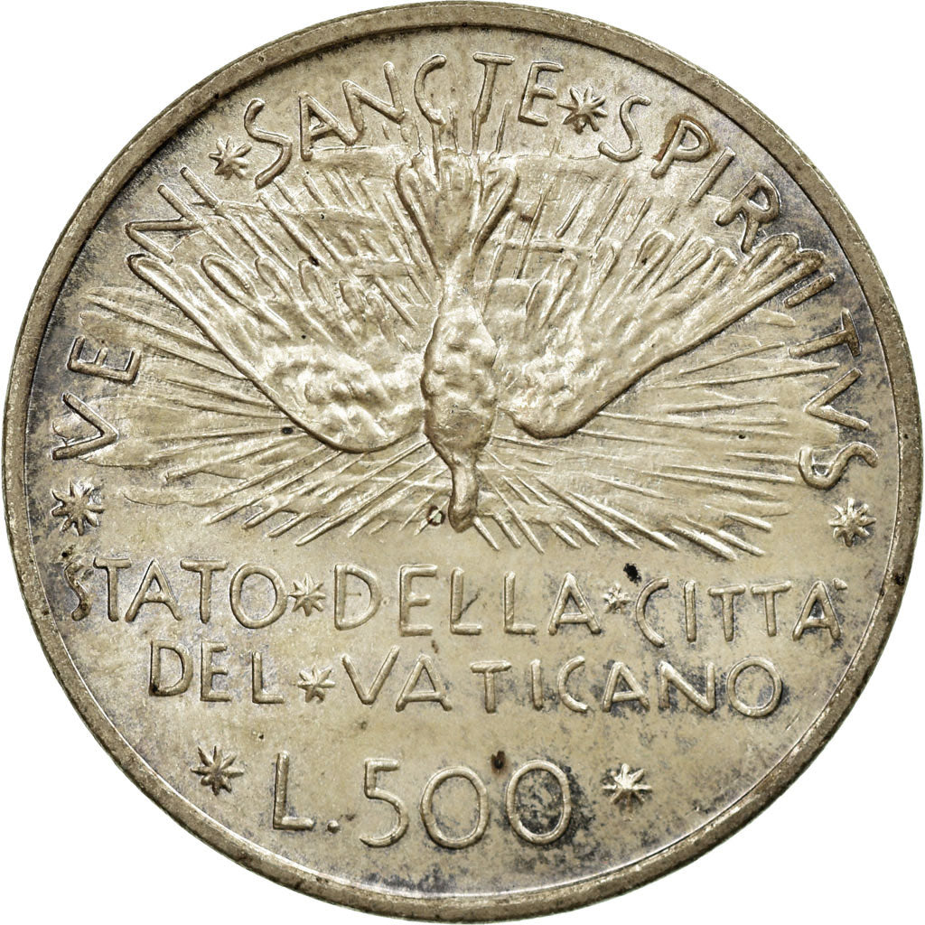 Monnaie, Cité du Vatican, Sede Vacante, 500 Lire, 1978, Roma, SPL, Argent