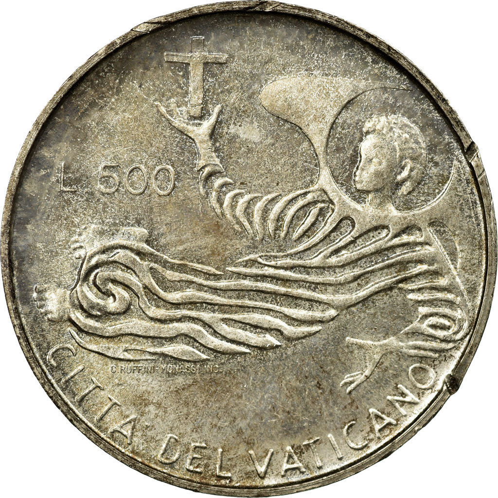 Coin, VATICAN CITY, Paul VI, 500 Lire, 1969, Roma, MS(63), Silver, KM:115