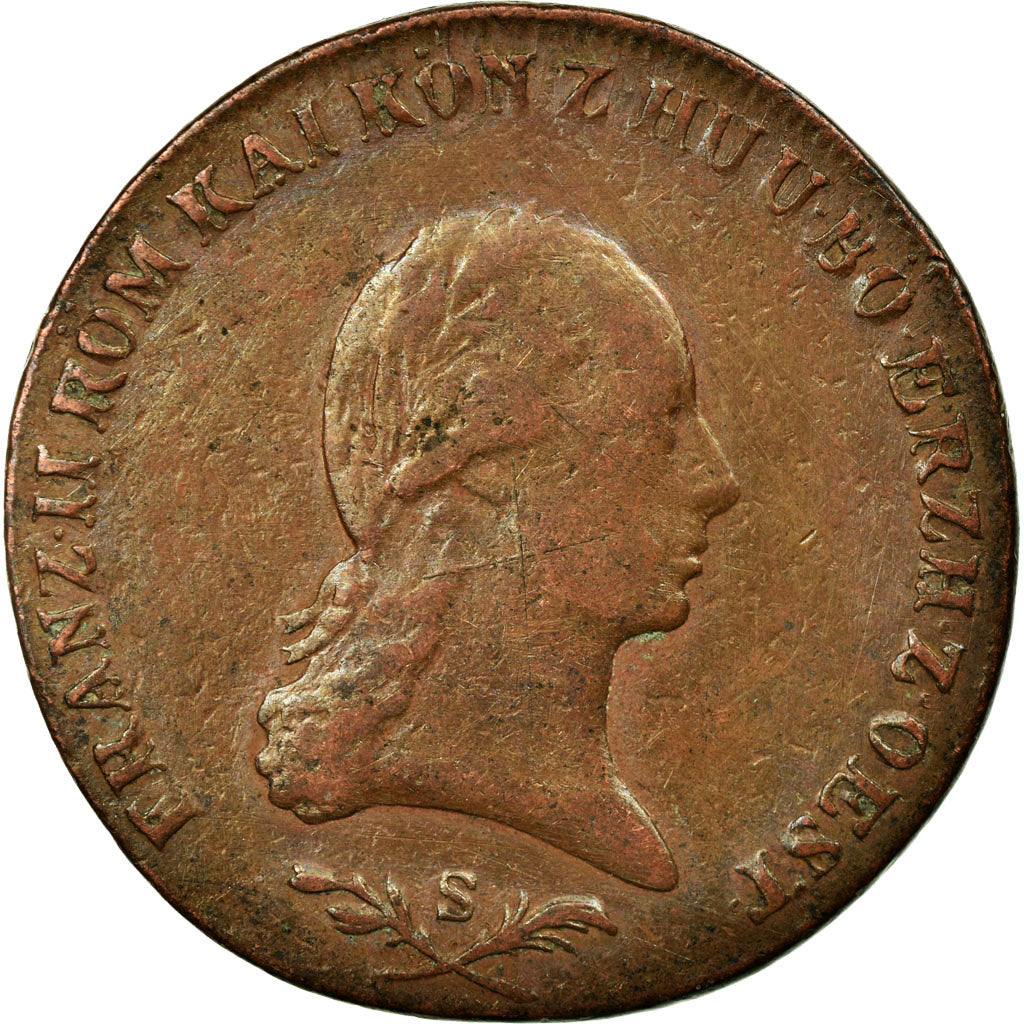 Coin, Austria, Franz II (I), 6 Kreuzer, 1800, VF(30-35), Copper, KM:2128