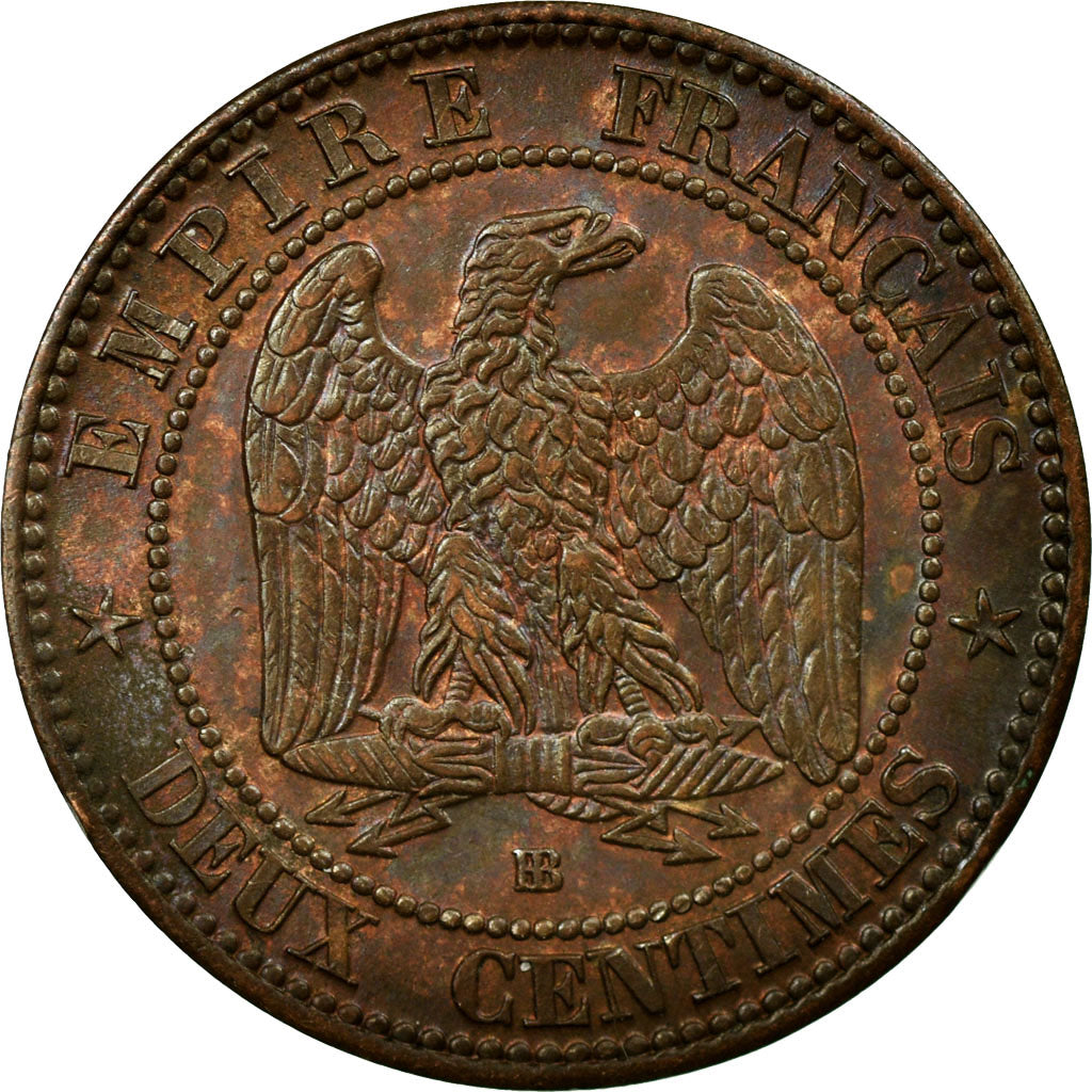 Münze, Frankreich, Napoleon III, Napoléon III, 2 Centimes, 1862, Strasbourg