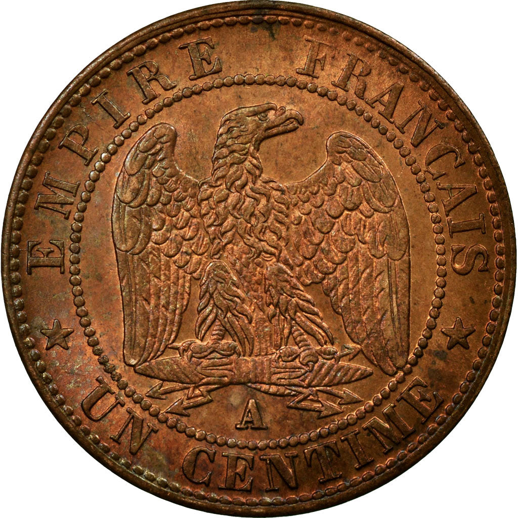 Moneta, Francia, Napoleon III, Napoléon III, Centime, 1861, Paris, SPL+