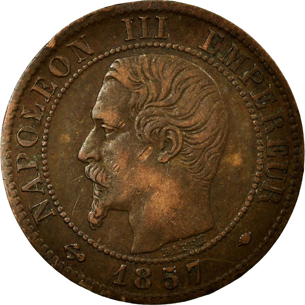 Coin, France, Napoleon III, Napoléon III, Centime, 1857, Marseille, EF(40-45)