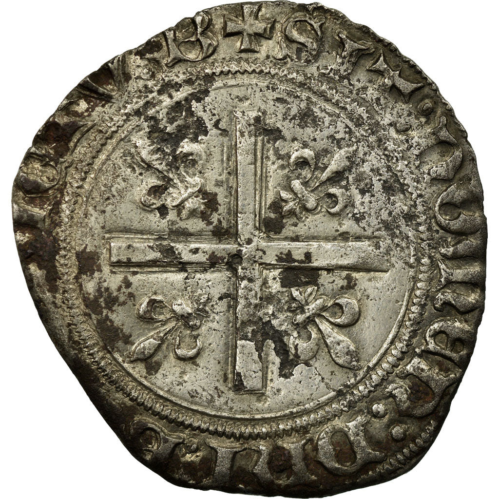 Moeda, França, Louis XII, Douzain au porc-épic, Bourges, EF(40-45), Lingote