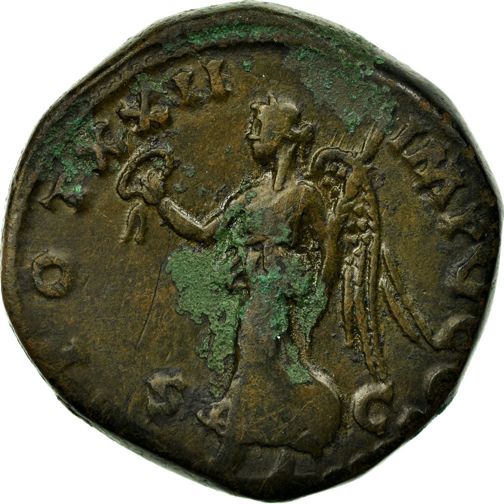 Coin, Marcus Aurelius, Sestertius, 168, Rome, AU(50-53), Copper, Cohen:819