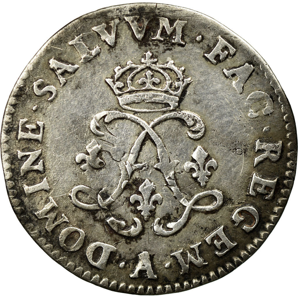 Moneta, Francja, Louis XIV, 4 Sols aux 2 L, 1691, Paris, VF(30-35), Srebro