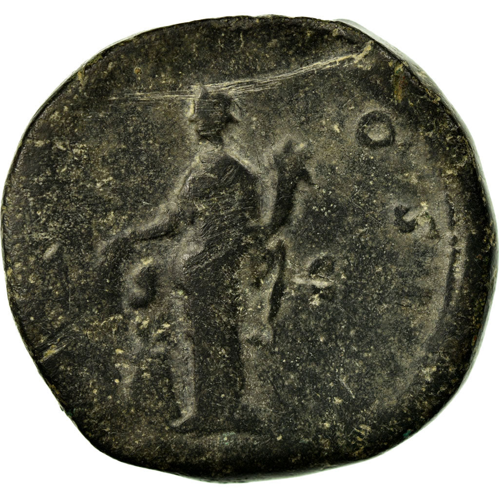 Coin, Marcus Aurelius, Sestertius, 161, Rome, VF(30-35), Copper, RIC:1154