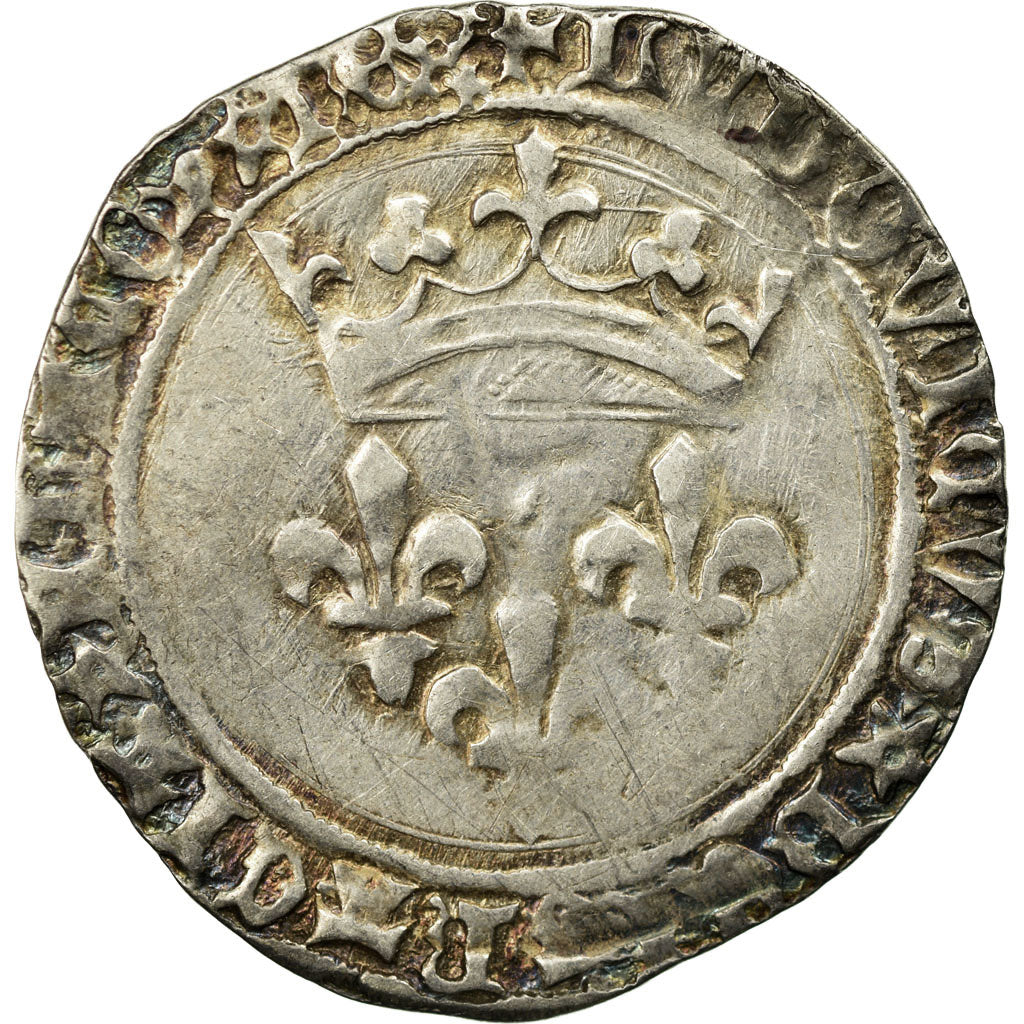 Monnaie, France, Louis XI, Gros de Roi, Montpellier, TB+, Argent, Duplessy:548