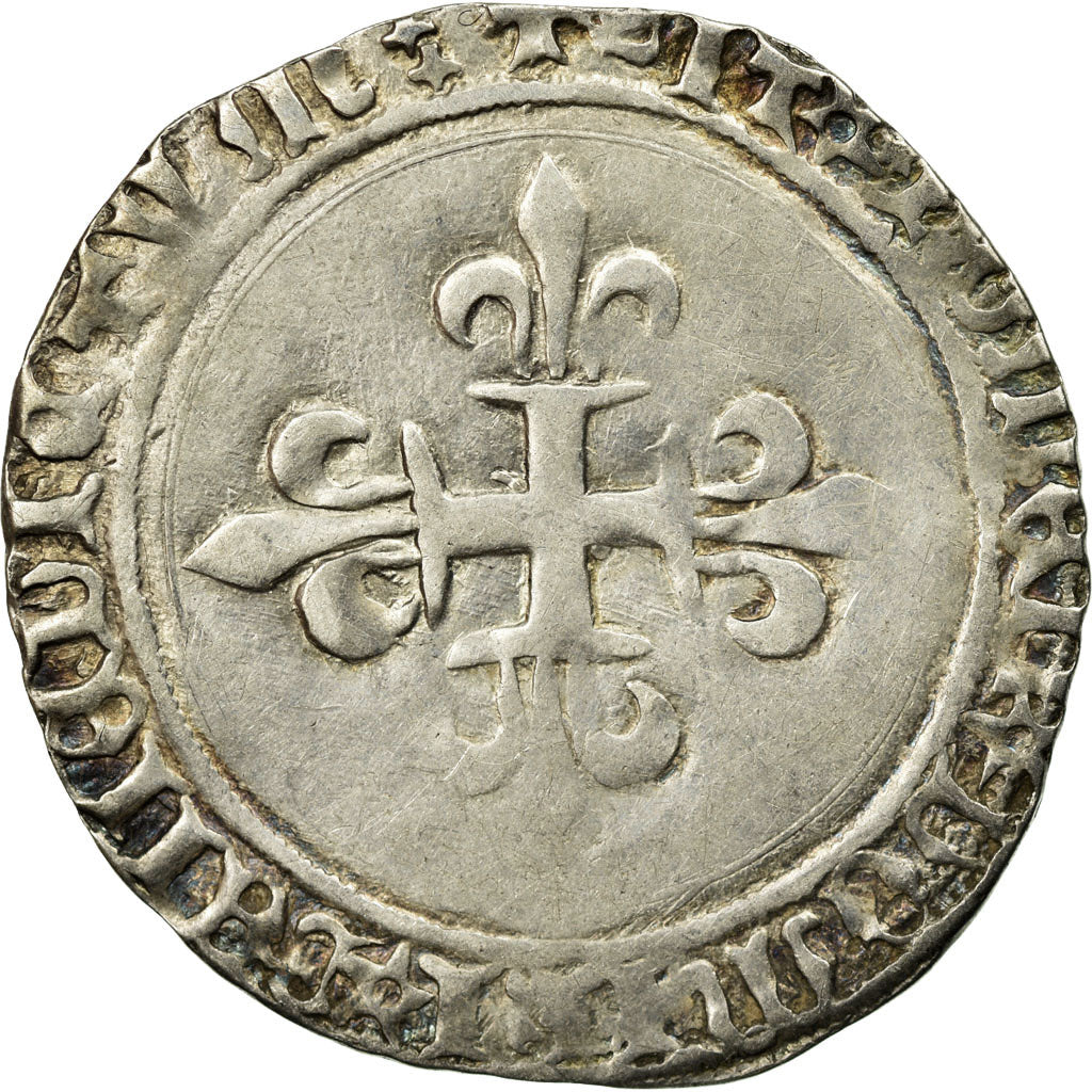 Monnaie, France, Louis XI, Gros de Roi, Montpellier, TB+, Argent, Duplessy:548
